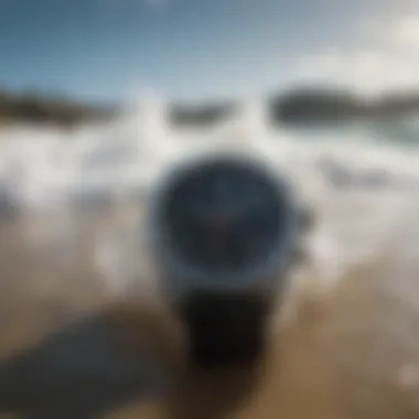 Rip Curl Ultimate Tide Watch in action during a surfing session