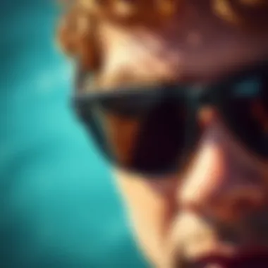 Sunglasses Frame and Fit Close-up of sunglasses frame and fit