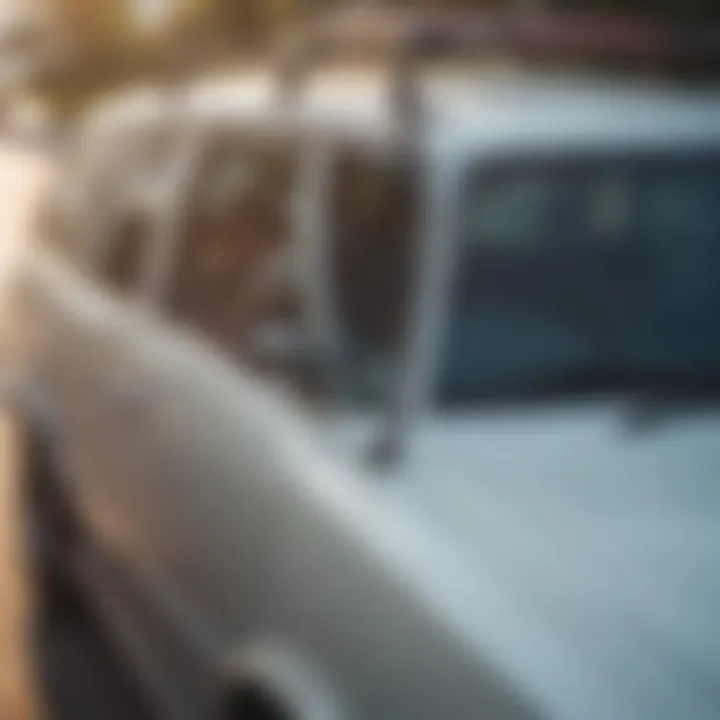 Installation of surfboard straps on a vehicle