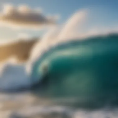 North Shore: The Epicenter of Wave Riding A breathtaking aerial view of the North Shore, highlighting the powerful waves and pristine beaches.