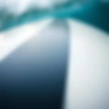 Close-up of surfboard materials used by Takayama SurfTech