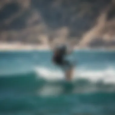 A vibrant kitesurfing community enjoying the waves together