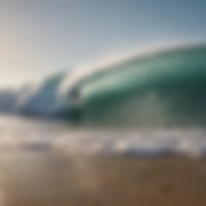 A photographer capturing a surfer in action from the shore