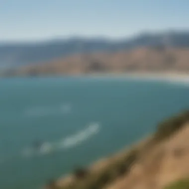 The breathtaking landscape of the Bay Area, perfect for kiteboarding