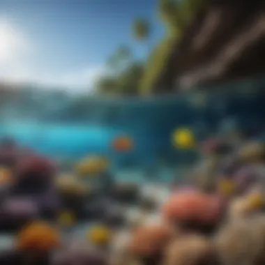Biodiversity of Marine Life A diverse array of marine species inhabiting the coastal waters