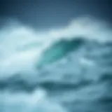Majestic waves crashing against the Bristol coastline