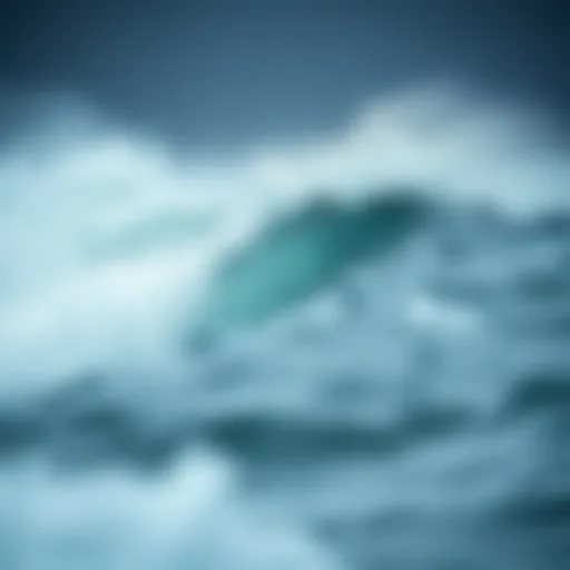 Majestic waves crashing against the Bristol coastline