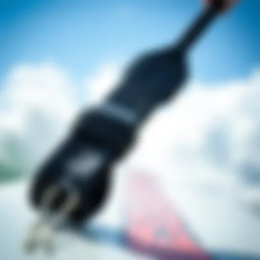 A close-up of a high-quality surfboard leash showcasing its durability