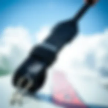 Durability of Surfboard Leash A close-up of a high-quality surfboard leash showcasing its durability