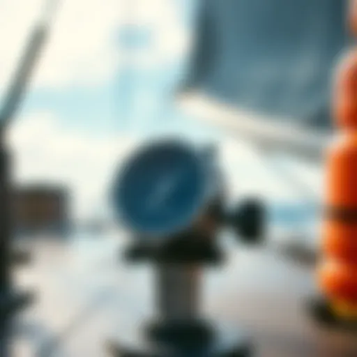 Anemometer displaying wind speed readings