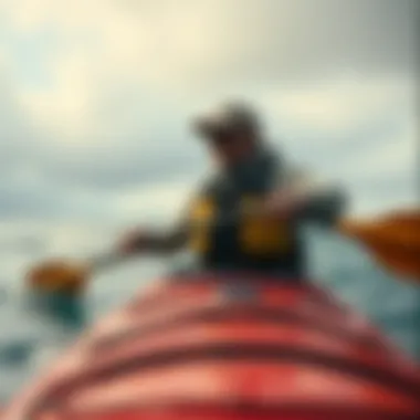 Enhancing Kayaking Experience with Wind Data Kayaker utilizing wind speed insights