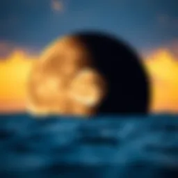 Visual representation of moon phases