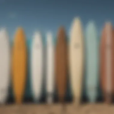 Chart comparing surfboard sizes based on skill level and body type.