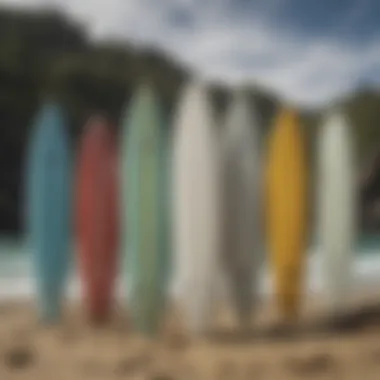 A visual guide highlighting different surfboard types and their characteristics