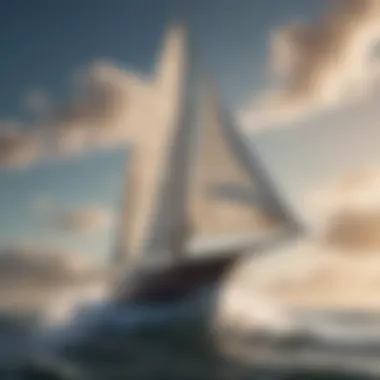 Wind Dynamics and Sails Illustration demonstrating wind interaction with sails