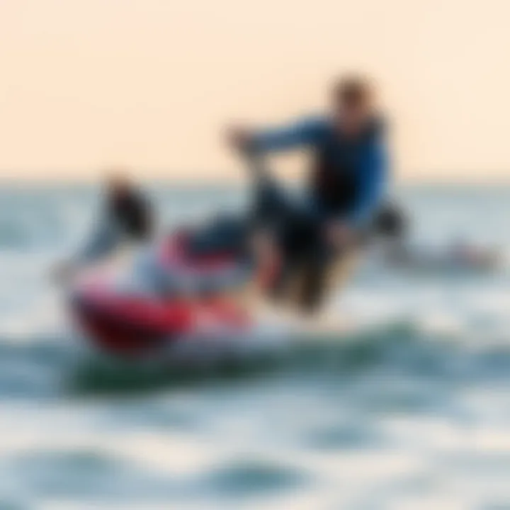 Watersport activities influenced by tides