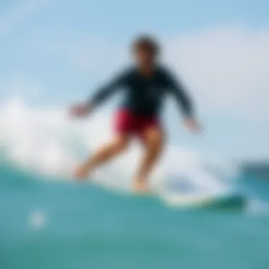 Surfing under varied wind conditions