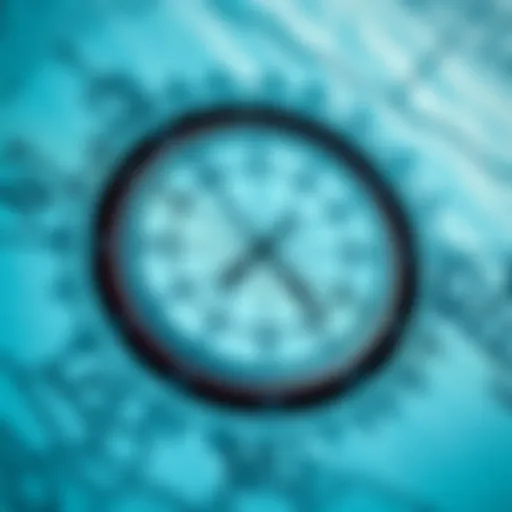 Illustration of wind direction symbols on a navigation chart